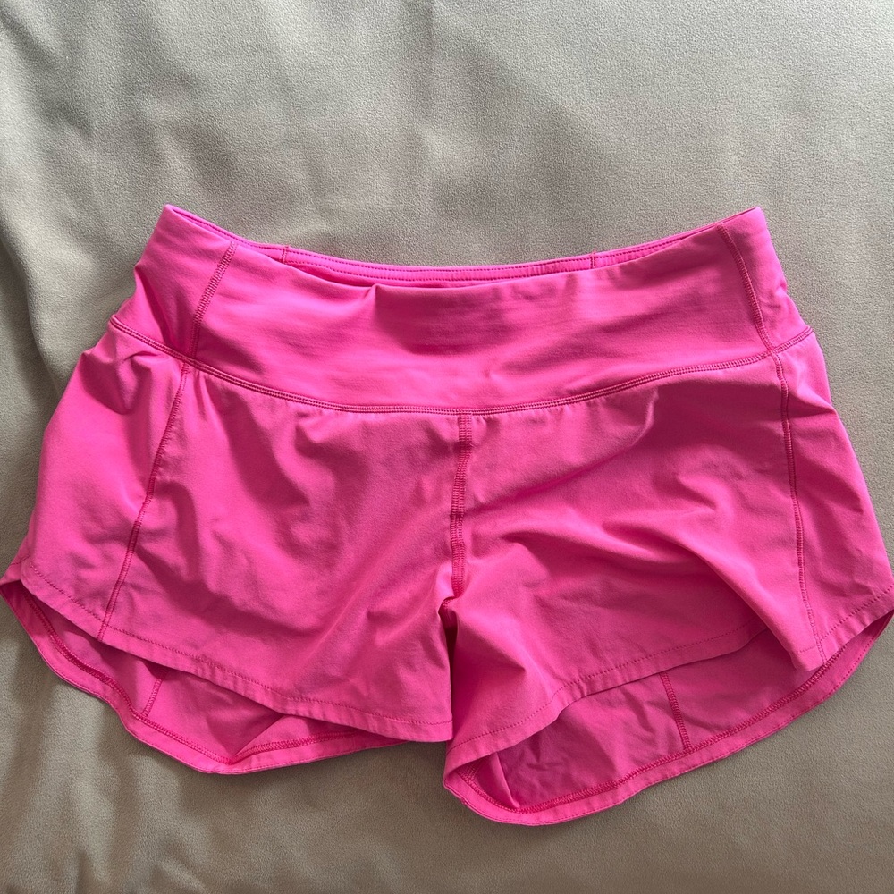 Lululemon Lip Gloss Speed Up 2.5” Running Shorts Size 6